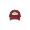 BEIGE TRIMMING BALL CAP-RED
