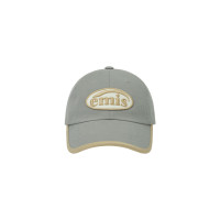 BEIGE TRIMMING BALL CAP-GRAY