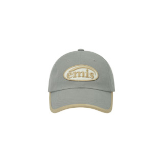 BEIGE TRIMMING BALL CAP-GRAY