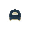 BEIGE TRIMMING BALL CAP-NAVY