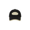 BEIGE TRIMMING BALL CAP-BLACK