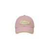 BEIGE TRIMMING BALL CAP-PINK