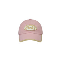 BEIGE TRIMMING BALL CAP-PINK