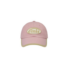 BEIGE TRIMMING BALL CAP-PINK