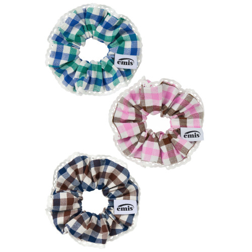 BLOCK CHECK SCRUNCHIE