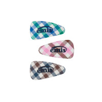 BLOCK CHECK WIDE HAIRPIN