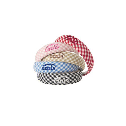 GINGHAM CHECK HAIRBAND