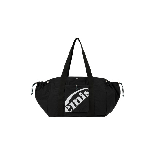PACKABLE NYLON TOTE BAG-BLACK