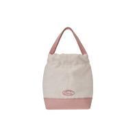 CANVAS TOTE BUCKET BAG-PINK
