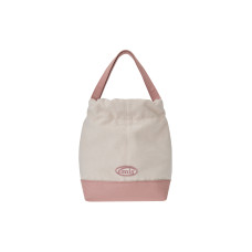 CANVAS TOTE BUCKET BAG-PINK