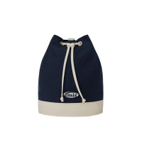CANVAS MARINE BAG-NAVY/IVORY