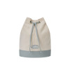 CANVAS MARINE BAG-IVORY/BLUE
