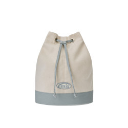 CANVAS MARINE BAG-IVORY/BLUE