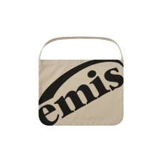 CROPPED LOGO COTTON ECO BAG-ECRU