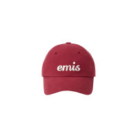 APPLIQUE BALL CAP-RED