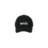 APPLIQUE BALL CAP-BLACK