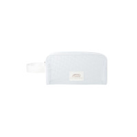 PVC MESH BEACH POUCH-WHITE