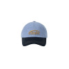 WASHED DENIM BALL CAP-LIGHT BLUE DENIM/NAVY