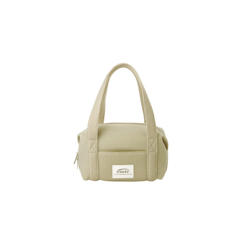 MESH MINI DUFFLE BAG-LIGHT BEIGE