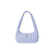 HEART QUILTED SHOULDER BAG-SKY BLUE