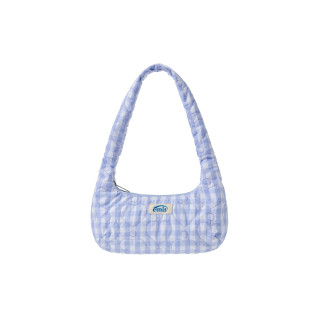HEART QUILTED SHOULDER BAG-SKY BLUE