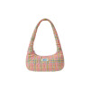 HEART QUILTED SHOULDER BAG-PEACH
