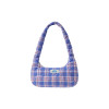 HEART QUILTED SHOULDER BAG-BLUE