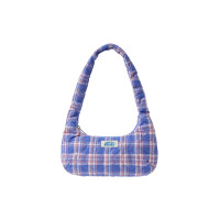 HEART QUILTED SHOULDER BAG-BLUE
