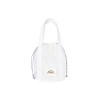 MESH BUCKET BAG-WHITE