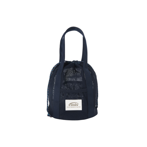 MESH BUCKET BAG-NAVY