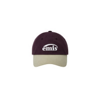 NEW LOGO MIX BALL CAP(RENEWAL)-BEIGE/WINE