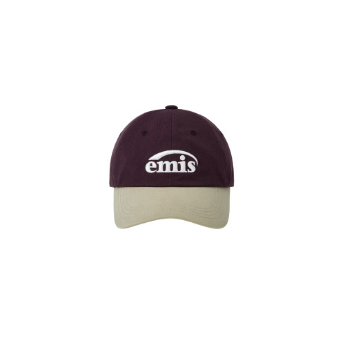 NEW LOGO MIX BALL CAP(RENEWAL)-BEIGE/WINE