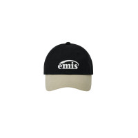 NEW LOGO MIX BALL CAP(RENEWAL)-BEIGE/BLACK