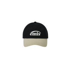 NEW LOGO MIX BALL CAP(RENEWAL)-BEIGE/BLACK