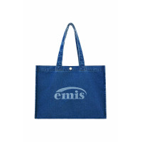 DENIM BIG SHOPPER BAG-BLUE DENIM