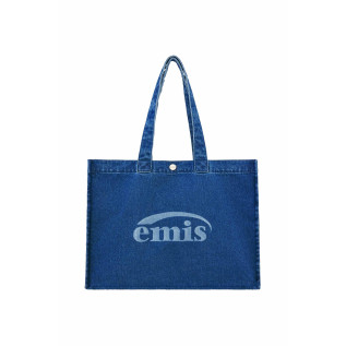 DENIM BIG SHOPPER BAG-BLUE DENIM