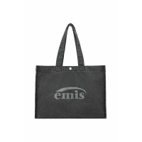 DENIM BIG SHOPPER BAG-DARK DENIM