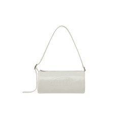 EMBOSSED BARREL BAG-IVORY
