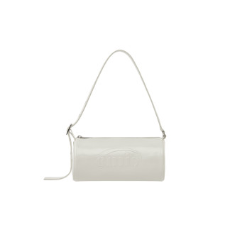 EMBOSSED BARREL BAG-IVORY