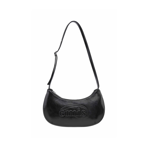 EMBOSSED MINI BAG-BLACK