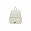 NYLON PADDED BACKPACK-IVORY