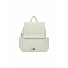 NYLON PADDED BACKPACK-IVORY