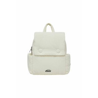 NYLON PADDED BACKPACK-IVORY