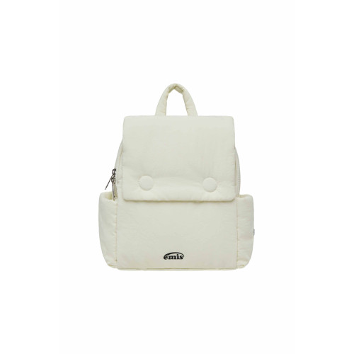 NYLON PADDED BACKPACK-IVORY