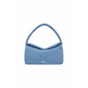 NYLON PADDED SHOULDER BAG-BLUE