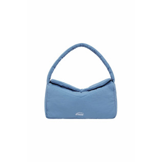NYLON PADDED SHOULDER BAG-BLUE