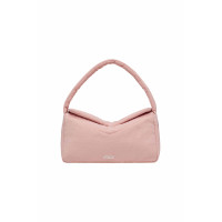NYLON PADDED SHOULDER BAG-PINK