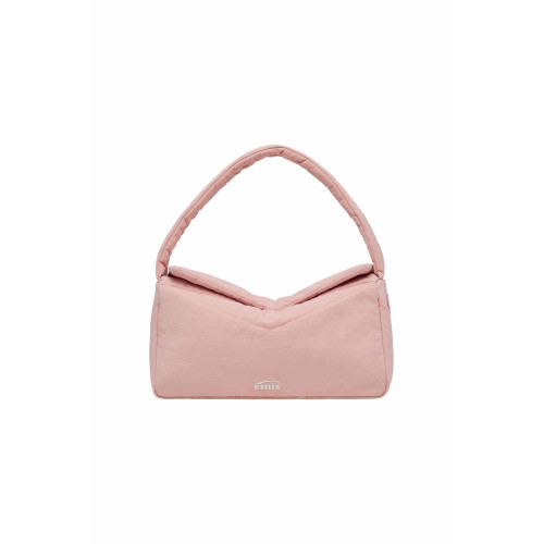 NYLON PADDED SHOULDER BAG-PINK