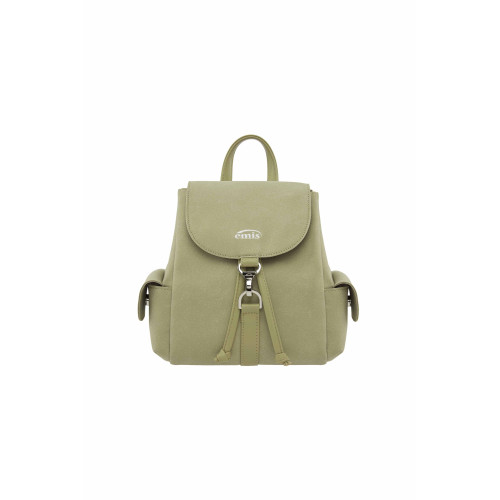 SUEDE BACKPACK-BEIGE