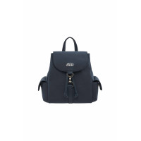 SUEDE BACKPACK-NAVY